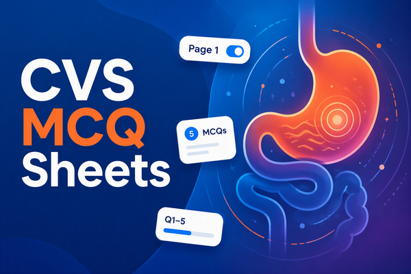 CVS MCQ Sheets